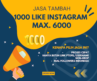 Jasa Tambah 1000 Like Instagram Indonesia Real Bergaransi | Proses Cepat